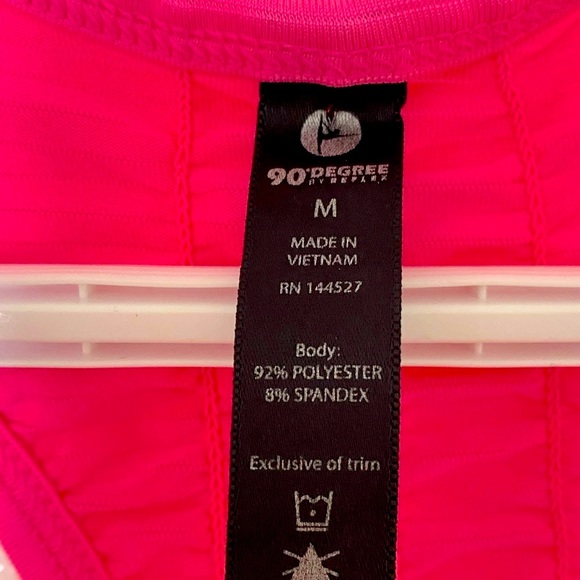 💞90 DEGREE 💞by reflex sleeveless pink sports shirt . Medium. - Picture 8 of 10